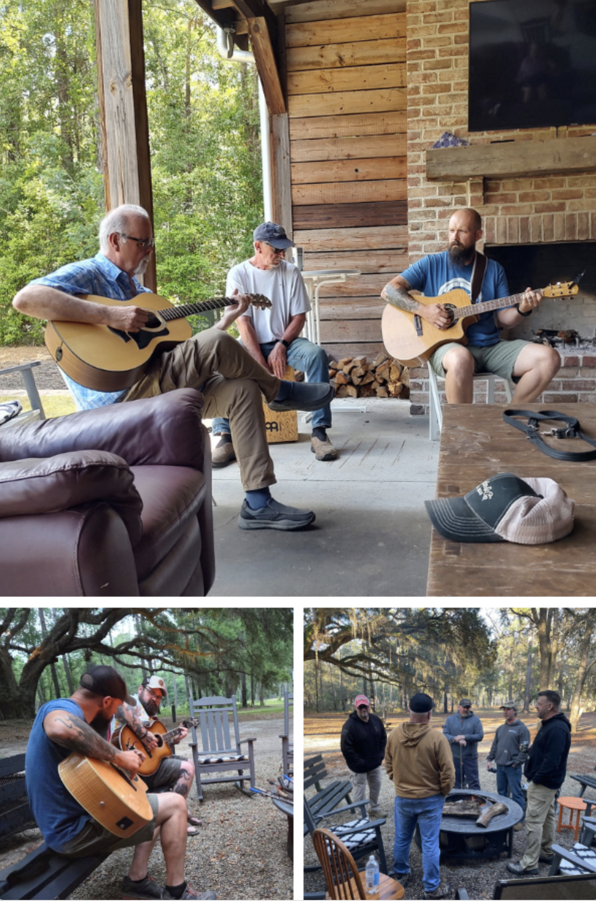 Fireside Jame Session Photo collage